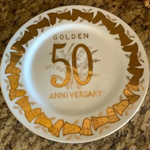 VINTAGE 50th ANNIVERSARY PLATE